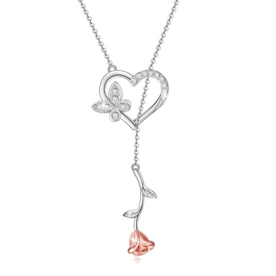 Rose Sterling Sliver Necklace