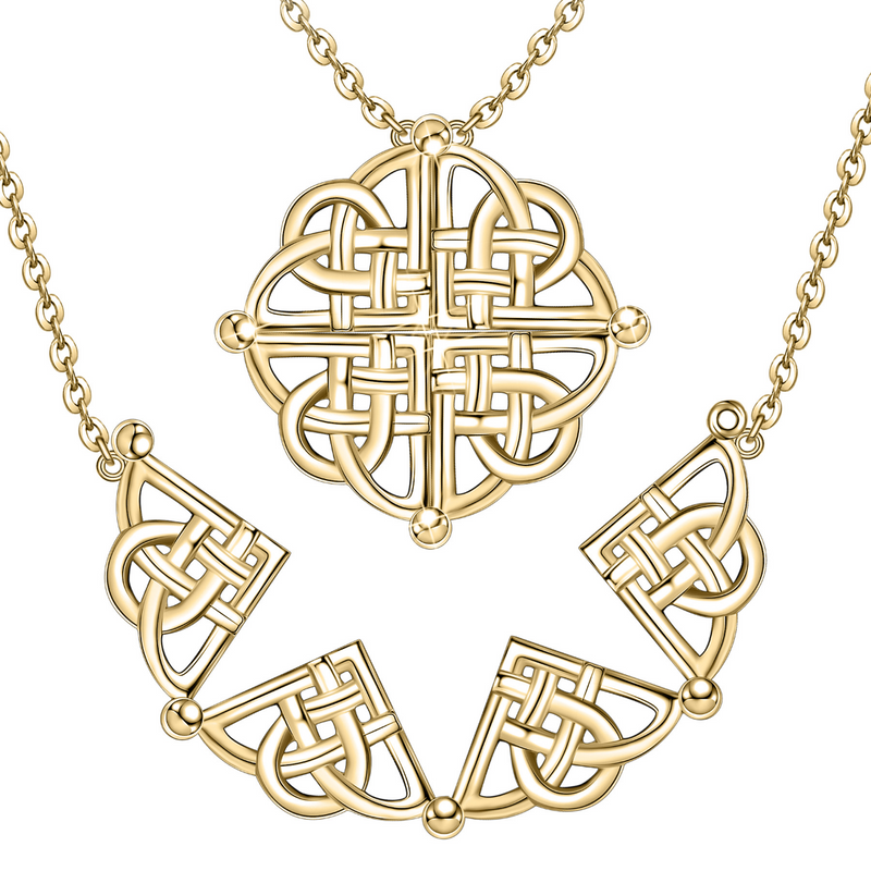 Celtic magnets Necklace Sterling Silver
