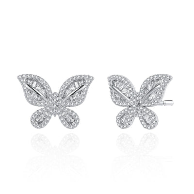 Butterfly Sterling Silver Earring