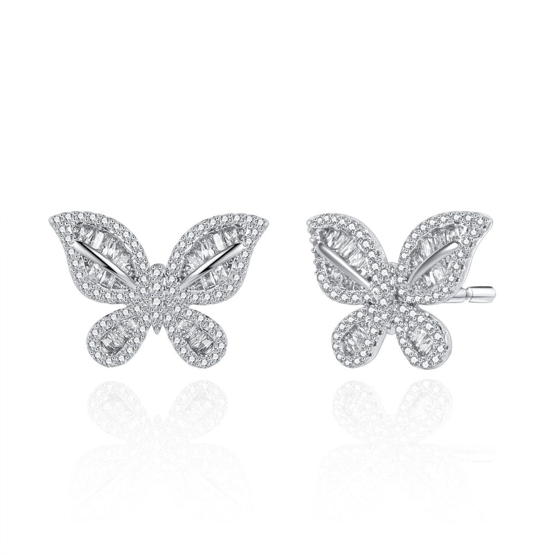 Butterfly Sterling Silver Earring