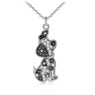 Dalmatians Sterling Silver Necklace