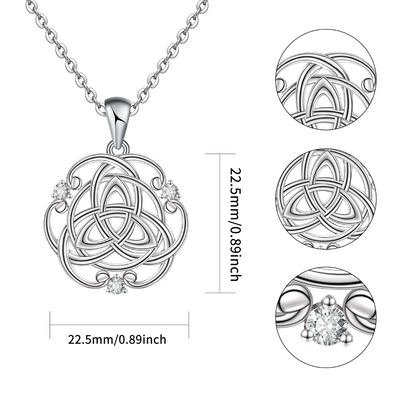 Celtic Trinity Necklace  Sterling Silver